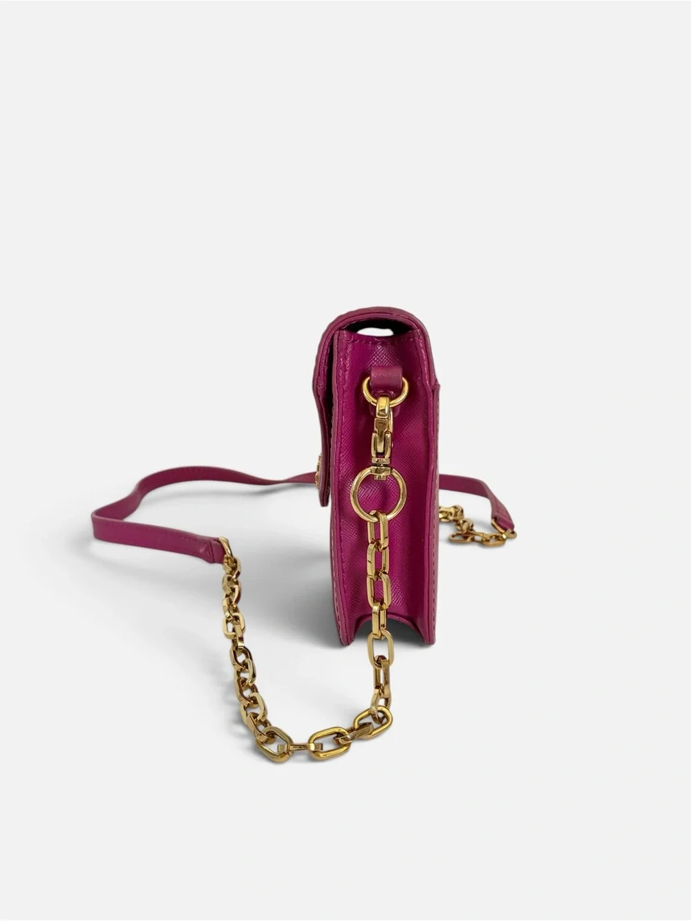 Tory Burch Envelope Crossbody Bag in Magenta with Gold Hardware